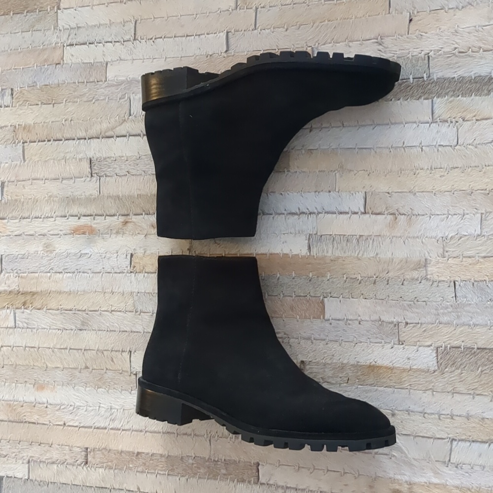 Stuart Weitzman Maelie Black Sport Suede Boots - Picture 4 of 10